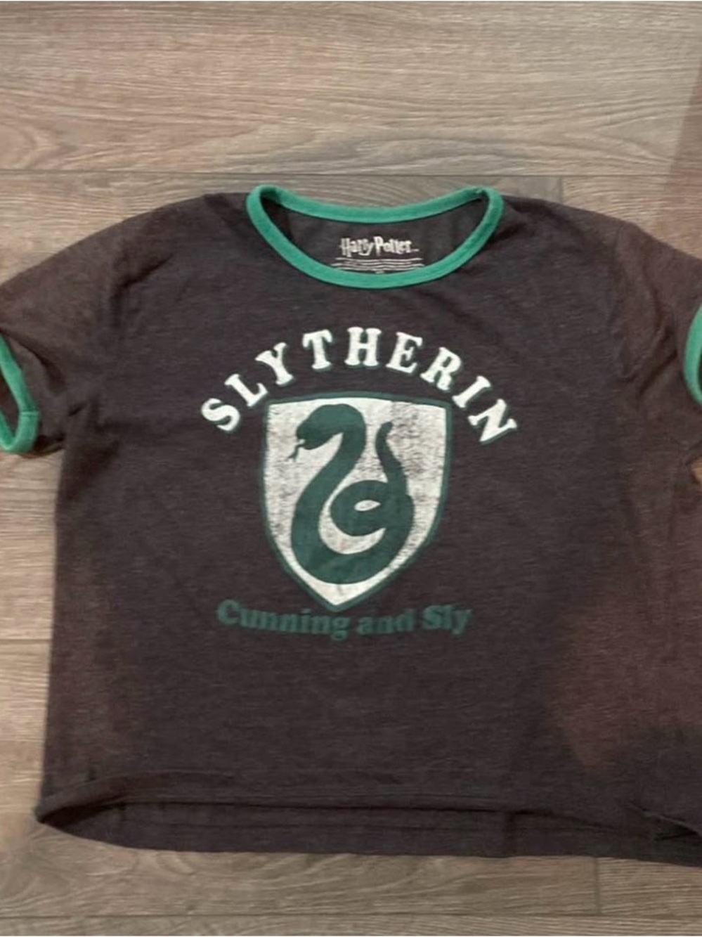 Slytherin Women T‑Shirt in Gray and Green